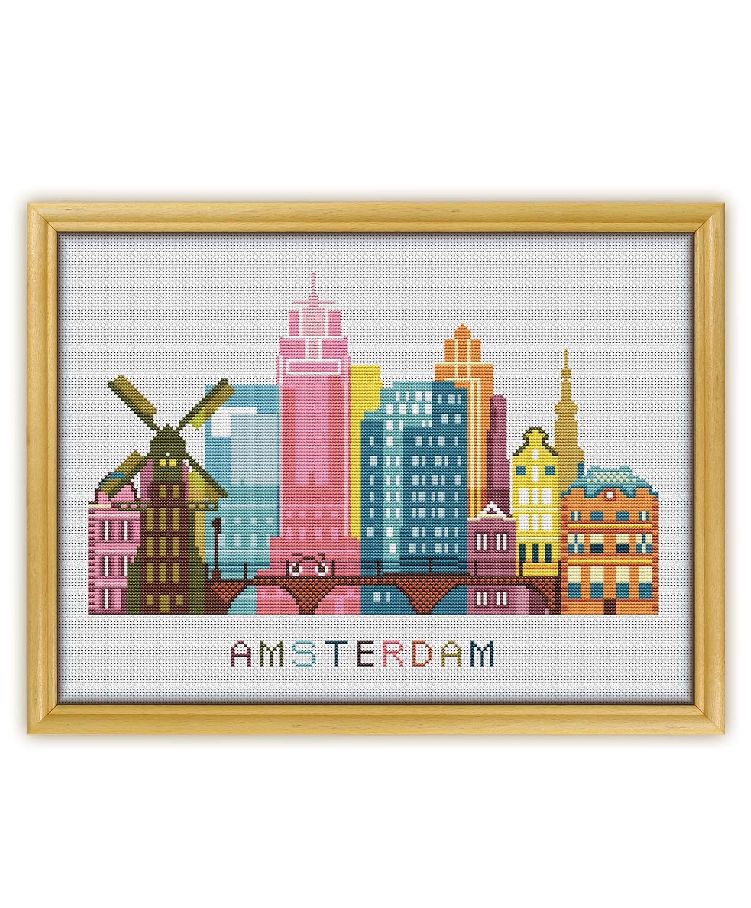 その他 Point de croix Couleurs A3 Amsterdam Color K339 Kit de broderie au point de croix compté