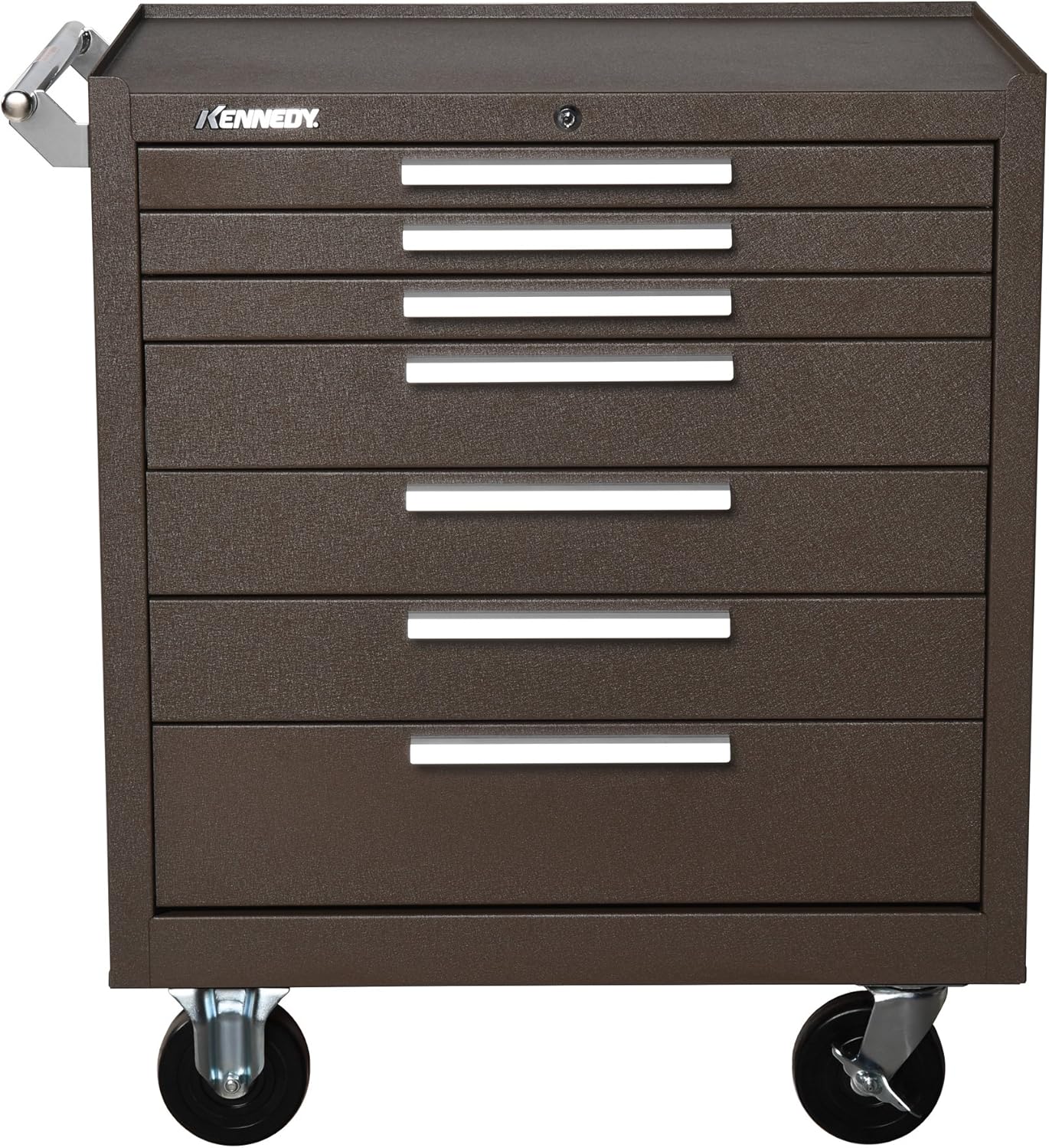 Kennedy Manufacturing 297Xb 29" 7-Drawer Rolling Tool Cabinet With Chest Wheels, Brown Wrinkle
