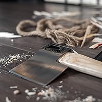 Vista 3 de The Butcher: World Axe Throwing League Premium Competition - Hacha de lanzamiento con funda de nailon y mango de madera de nogal (diseño patentado)