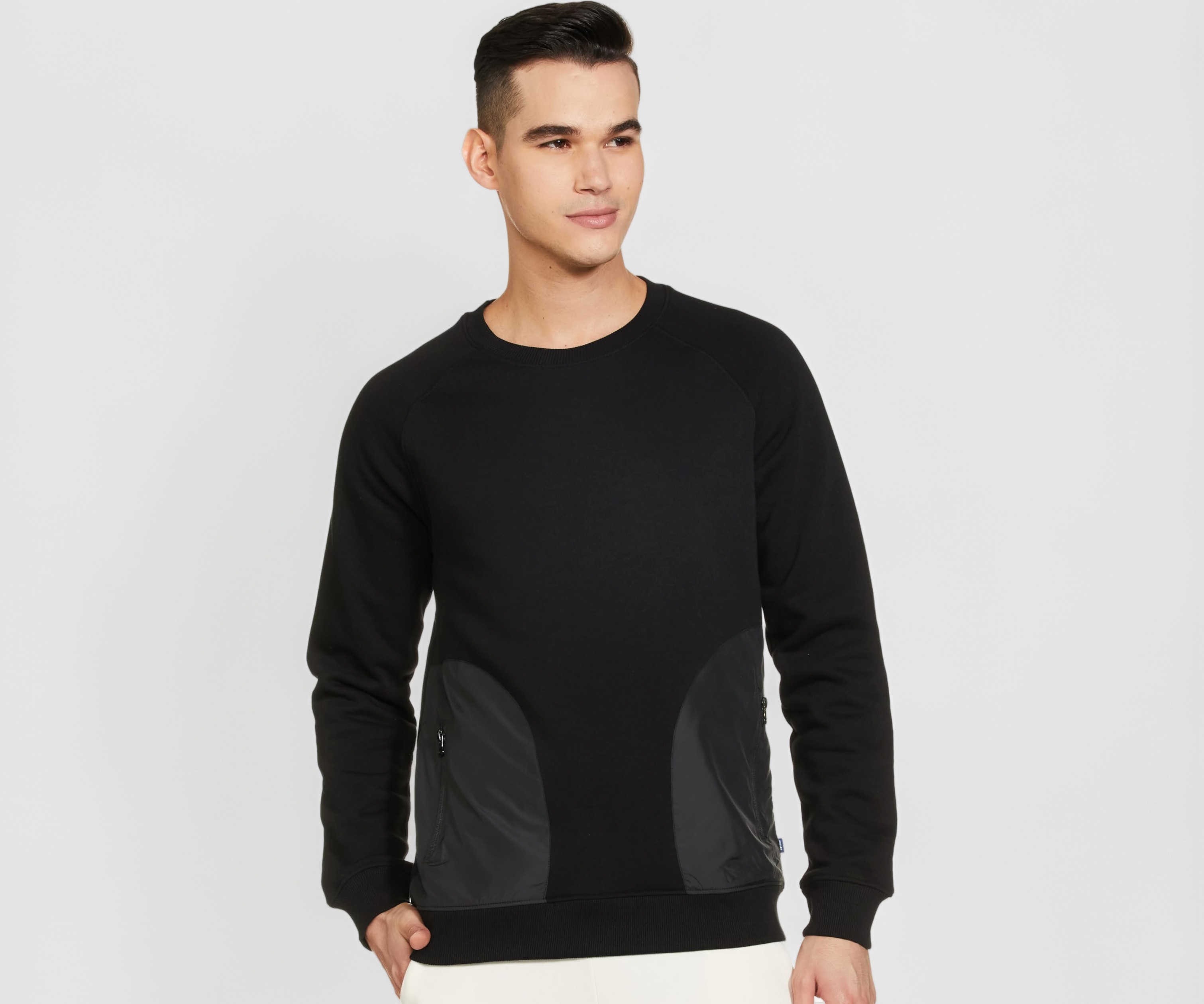 Amazon Brand - Symbol Men Cotton Rich Heavy Weight Crew Neck Sweatshirt (Regular Fit)