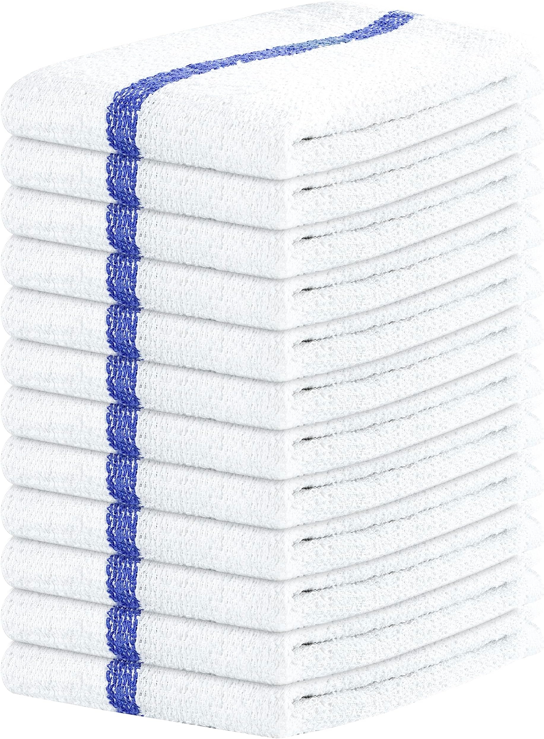 TEXCRAFT Towels Terry Bar Mop Towels (Value Pack of 12