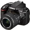 Nikon DSLR Camera D3300 Double Zoom Kit 2, Black