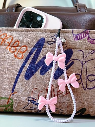 Miniatura 102 de Drawwind Correa universal con cuentas para teléfono, correa universal para teléfono celular, bonita pulsera de muñeca, cadena de cuentas, accesorios