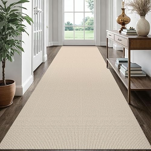 Vista 31 de EARTHALL - Tapetes tejidos lavables con parte trasera de goma antideslizante, tapete trenzado para dormitorio, sala de estar, dormitorio, comedor, 5