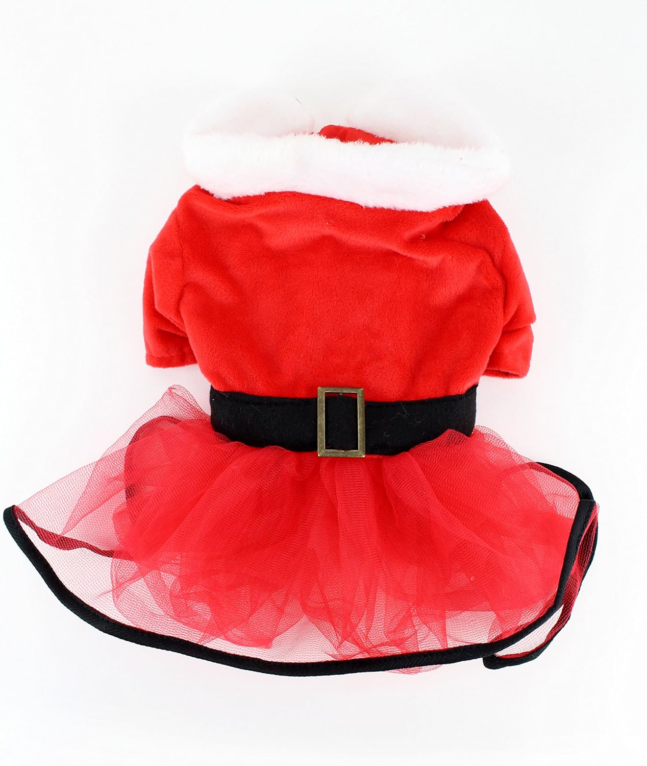 Midlee Mrs. Claus Santa Tutu Dog Dress (XXX-Large)