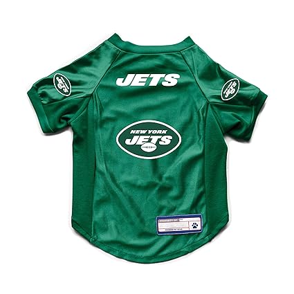 Littlearth NFL New York Jets NFL New York Jets Stretch Pet Jersey - Sports Jersey Designed for Dogs and Cats - Stretch Fabric, Team Color, X-Large (320156-JETS-XL-1)