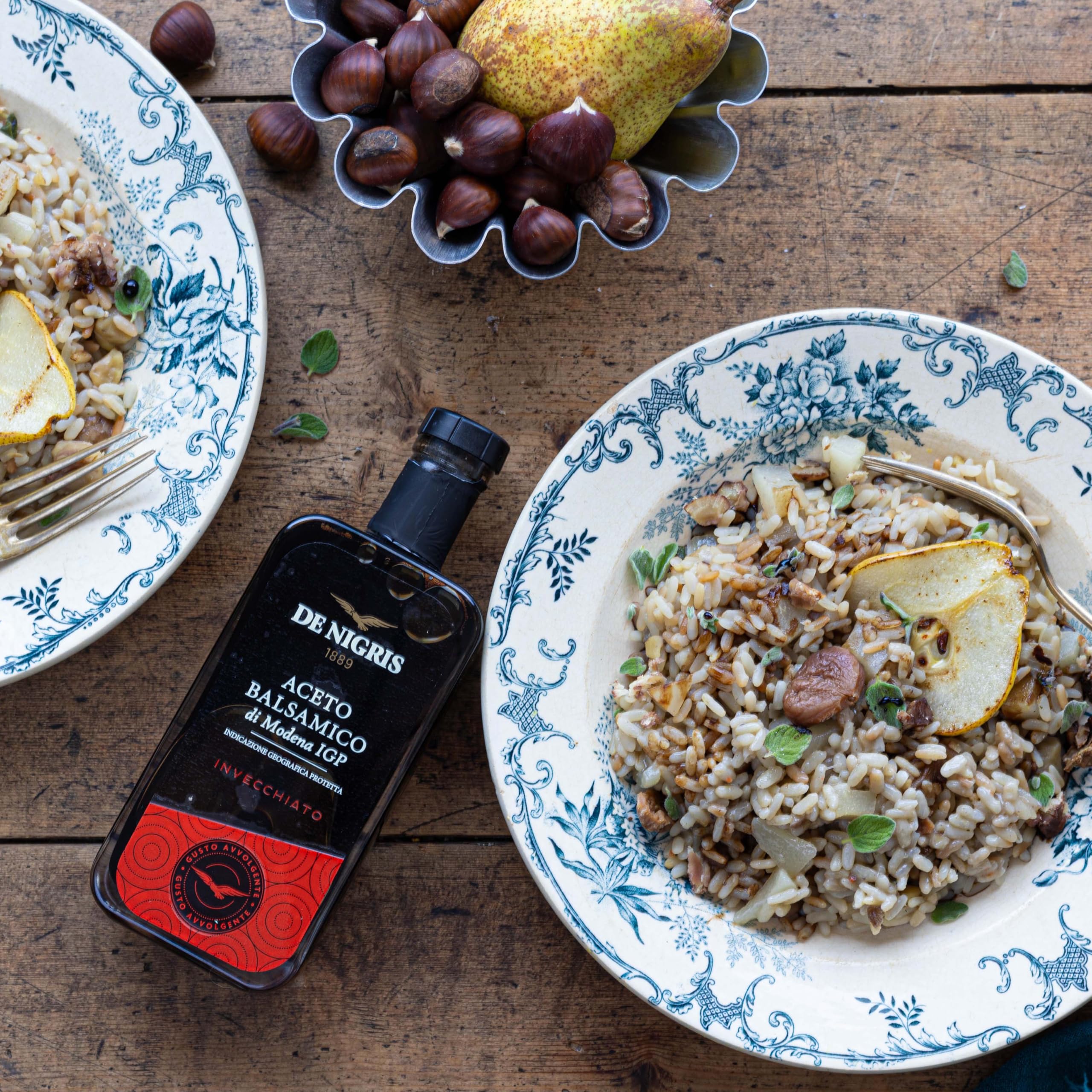 De Nigris Aceto Balsamico di Modena IGP Invecchiato | Bundle 3 x 250ml Aquila Rossa, Arancio e Gialla – Set Degustazione Balsamico Italiano Premium | Condimento Gourmet Denso e Corposo, Idea Regalo