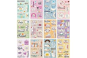60 Sheets Family Friend Theme Scrapbooking Sticker Decals