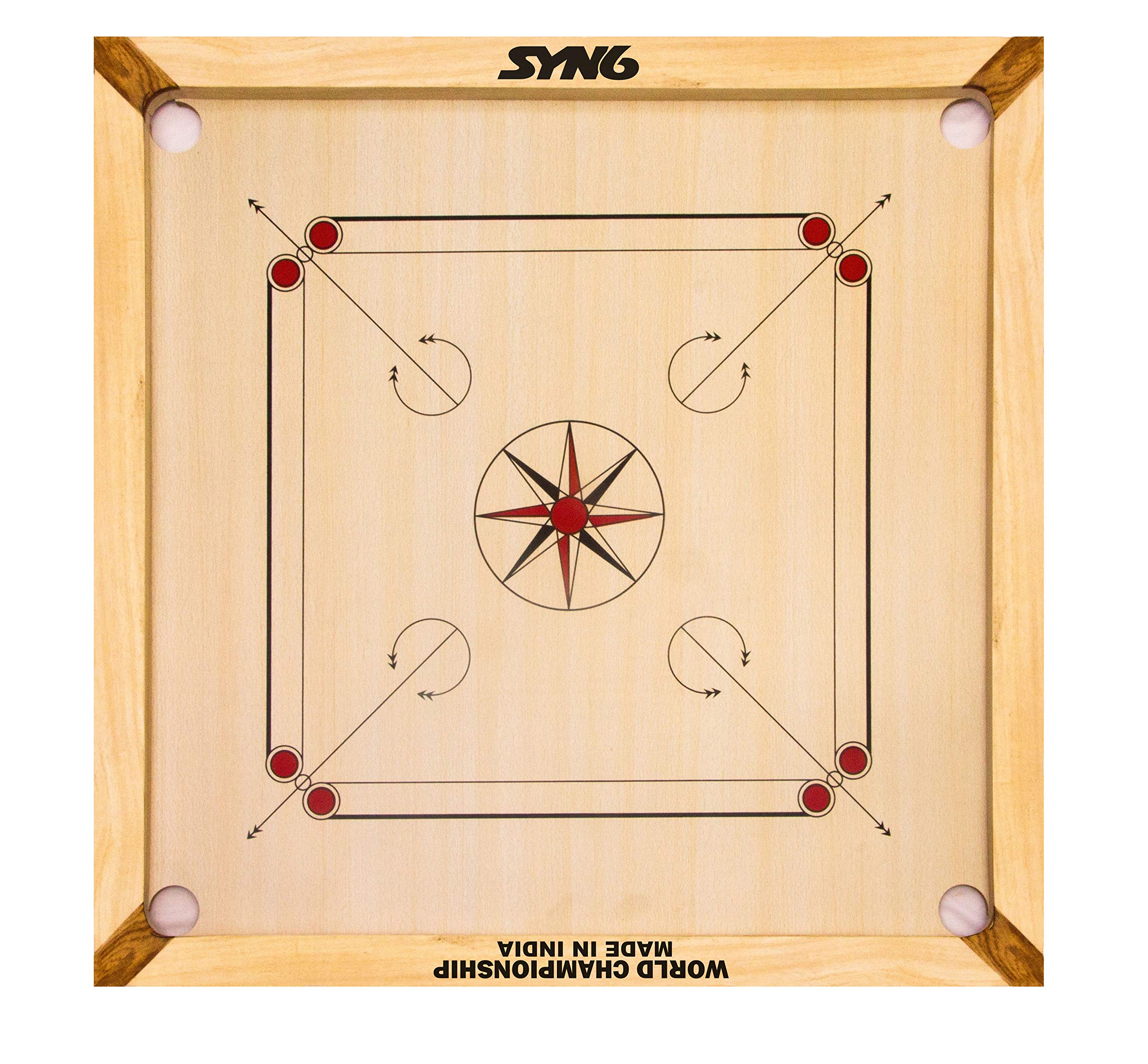 SYN6 Synco 32"(Inches -Mango83) 7mm Ply Full Size Mango Wood Carrom Board with Free Coins/Striker/Boric Powder (B0851HQYFD) Amazon Price History, Amazon Price Tracker