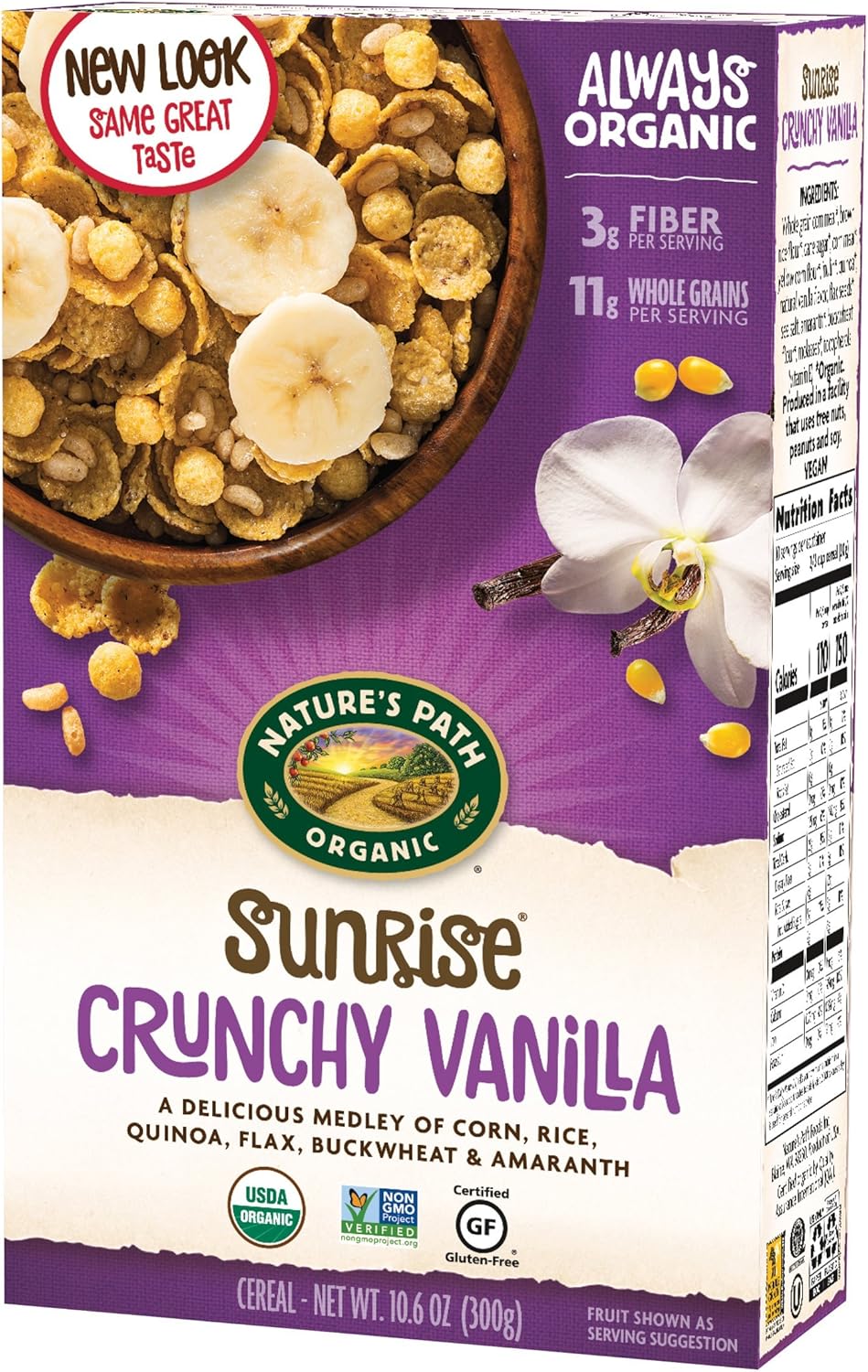 's Path, Organic Gluten-Crunchy Vanilla Cereal