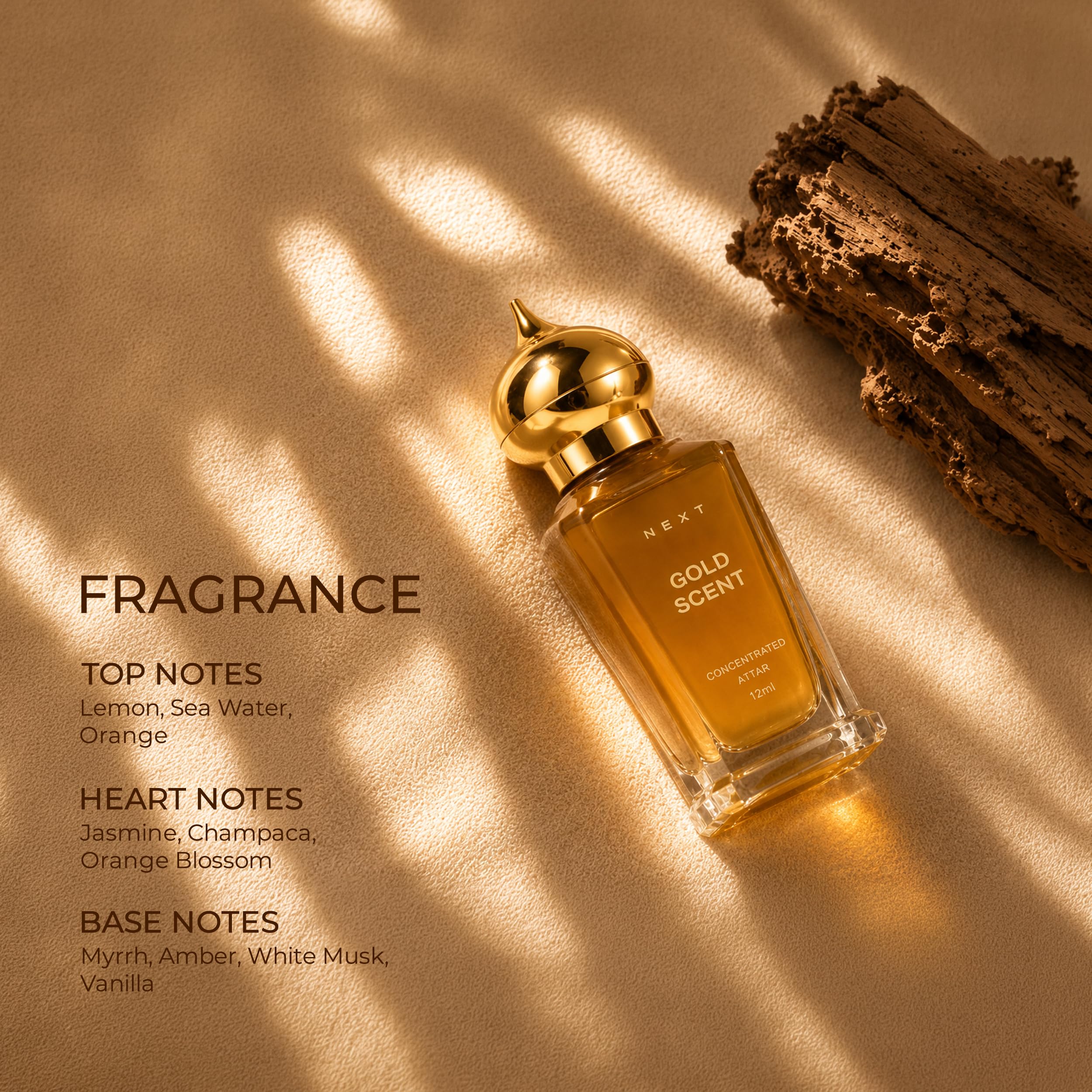 Next Care Gold Scent Attar Roll On for Men & Women 12ml (Gold Scent) 1