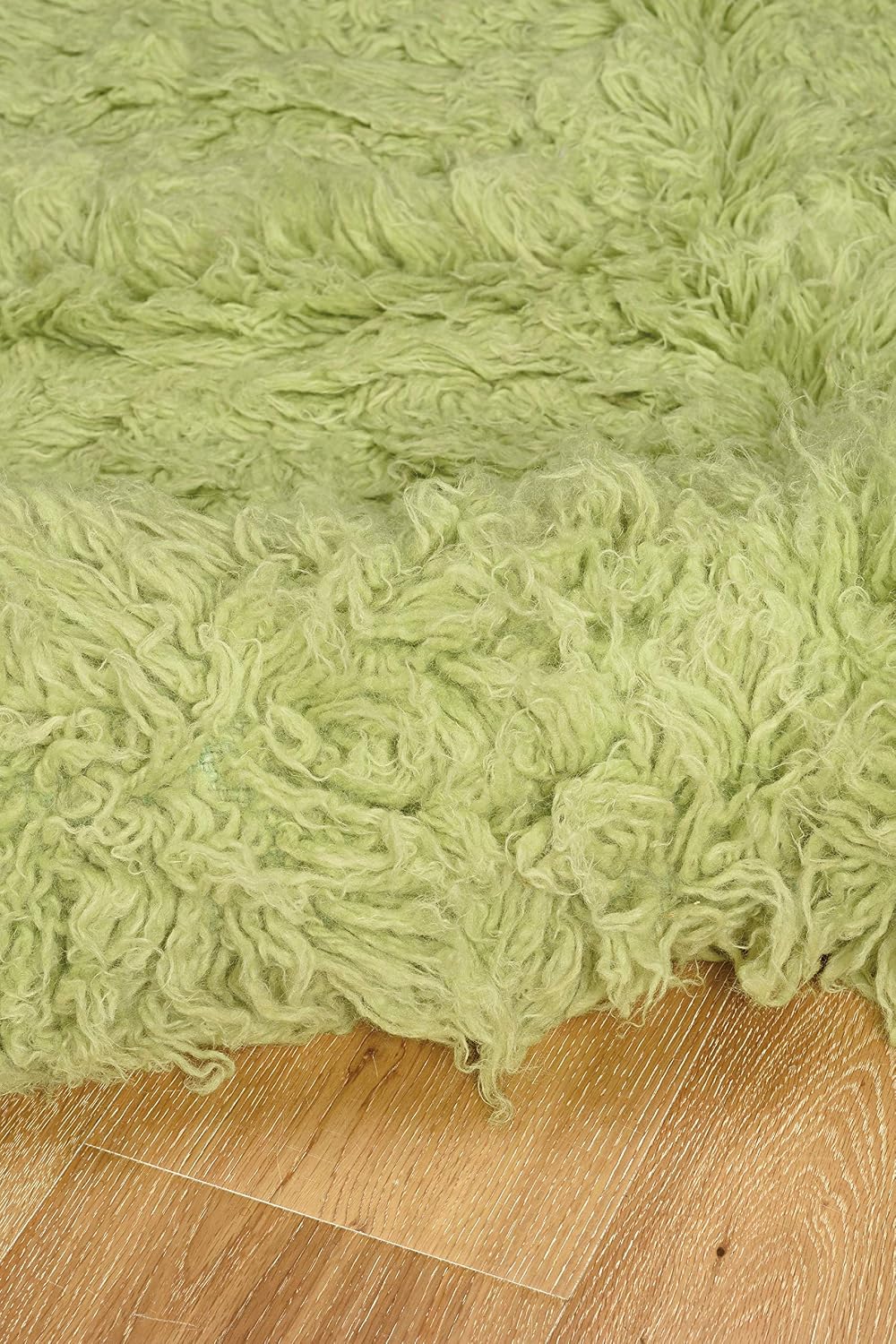 Linon FLK-NFVG58 New Flokati Lime Green, 5 x 8