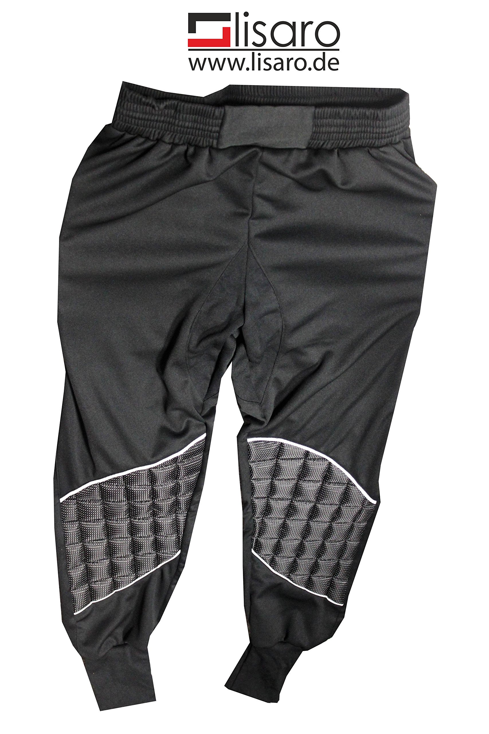 Lisaro Pantalón de Portero Longlife Especial Acolchado – Talla 128 hasta XXL * Nuevo *, Negro