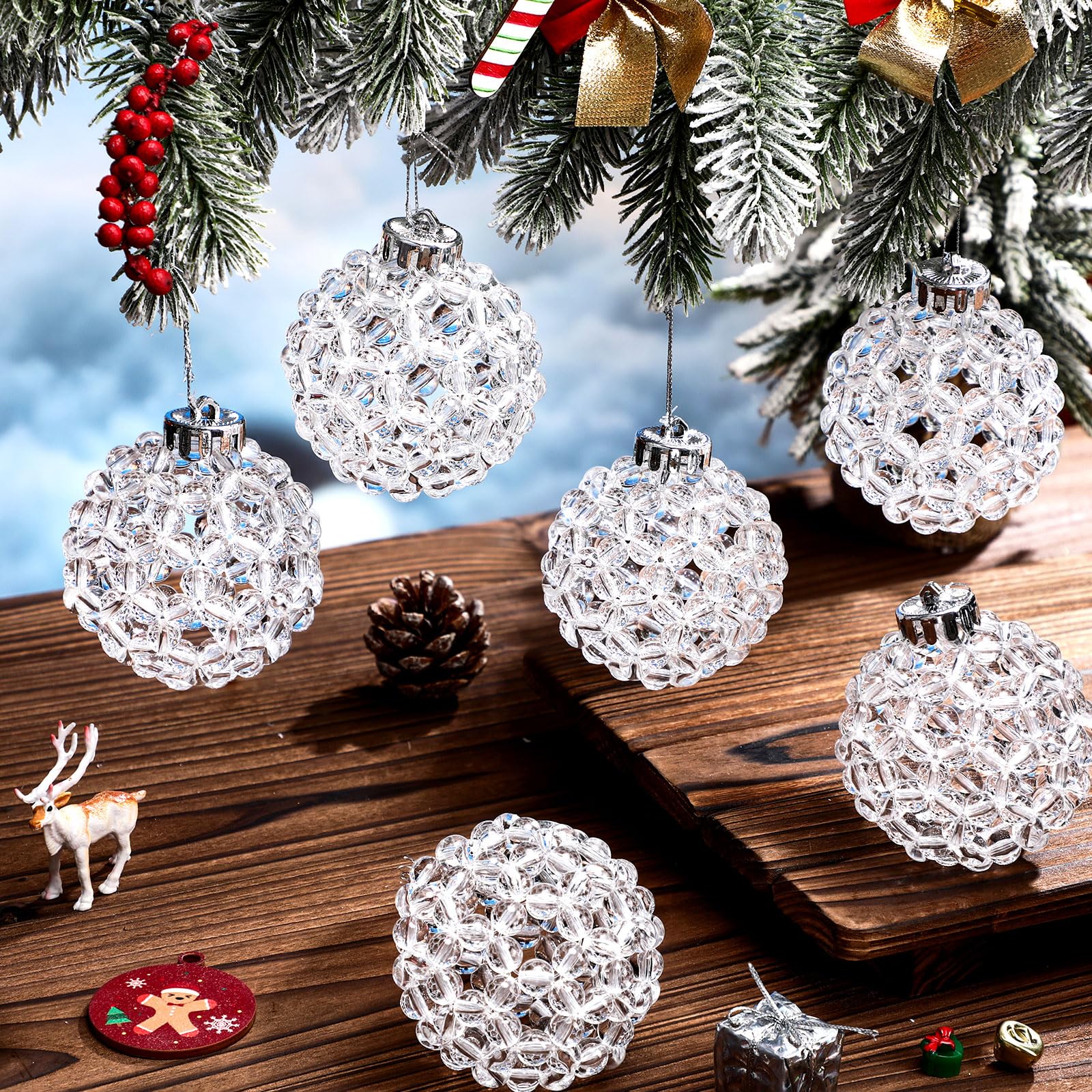 Boules de Noël en cristal Norme pour sublimer votre décoration de sapin et table de mariage