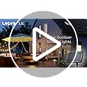 Lepro Solar Outdoor String Lights Patio Bistro Lights, 25ft 26 LED G40 Bulbs, USB Rechargeable Portable Edison Café String Lights for Porch, Pergola, Backyard, Garden, Pool, Party, Camping, 3600mAh
