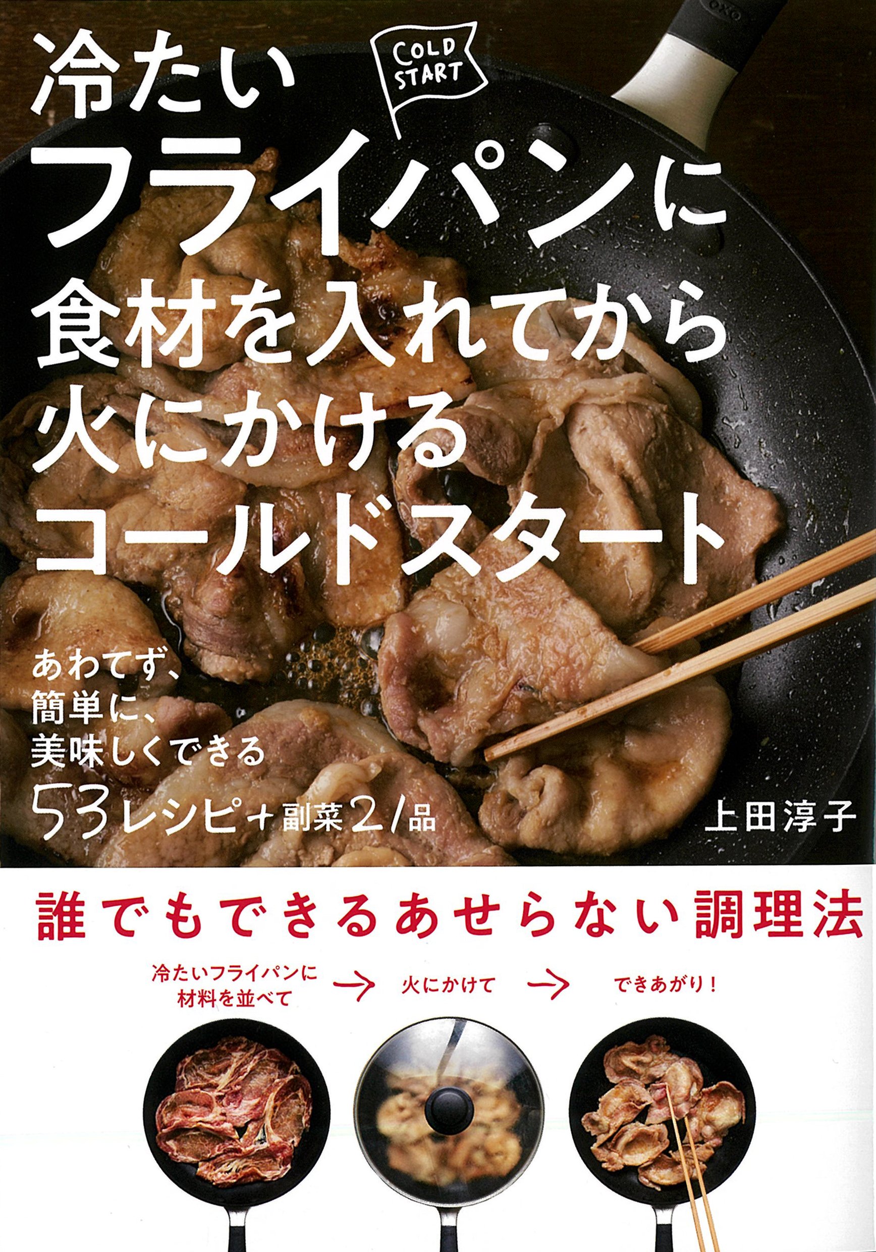 冷たいフライパンに食材をいれてから火にかけるコールドスタート 冷たいフライパンに食材をいれてから火にかけるコールドスタート