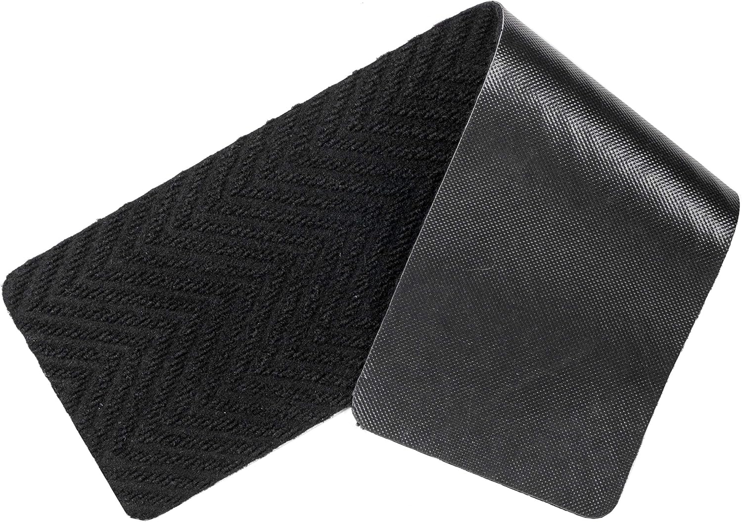 Indoor and Outdoor Carpet Stair Treads - 32" x 8" Non-Slip Stair Treads Carpet for Wooden Steps - Rubber Stair Tread Mats - Stair Rugs Anti Slip for Kids Elders and Dogs – Black Set of 14