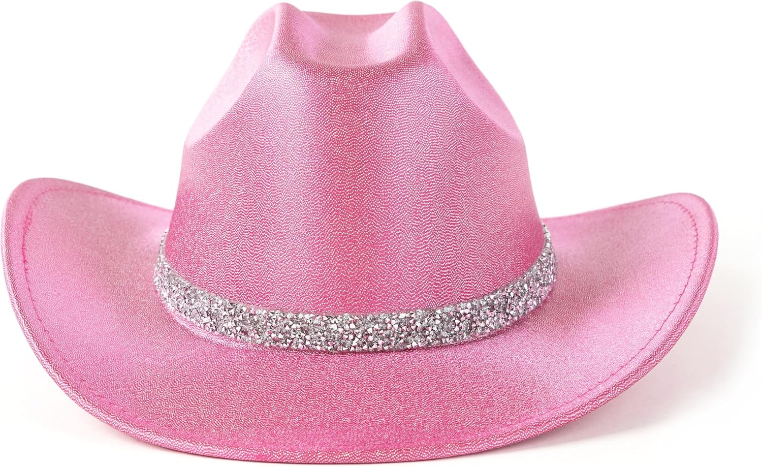 Cowboy Hat for Women Men Bling Diamond Party Disco Cowgirl Hat - Image 2