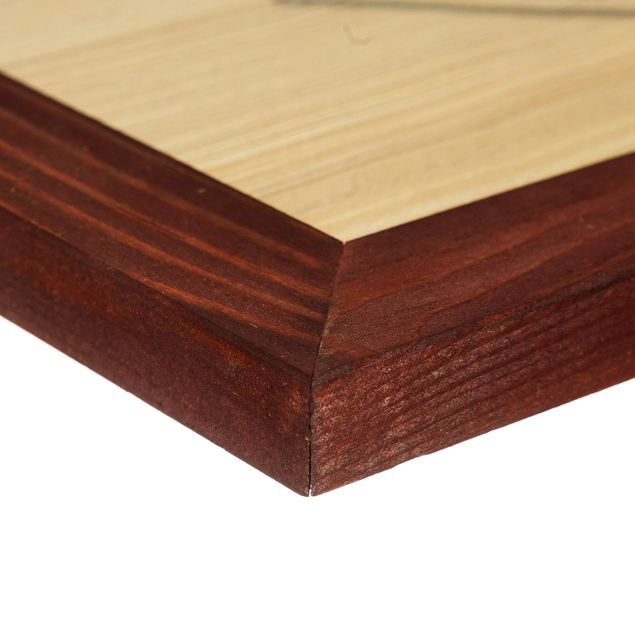 Rustykalna drewniana ramka na zdjęcia, 11 x 14 - 100% naturalne lite ekologiczne drewno postarzane do montażu na ścianie, ramka na zdjęcia, wiśnia