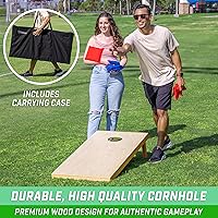 Vista 3 de GoSports Solid Wood Premium Cornhole Sets - Choose 4 x 2 ft or 3 x 2 ft - Game Boards Include Set of 8 Cornhole Toss Bags