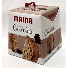 Maina "Panettone Cioccolato" Christmas cake, with Dark Chocolate * 26.45 Ounces 750g Package * [ Italian Import ]