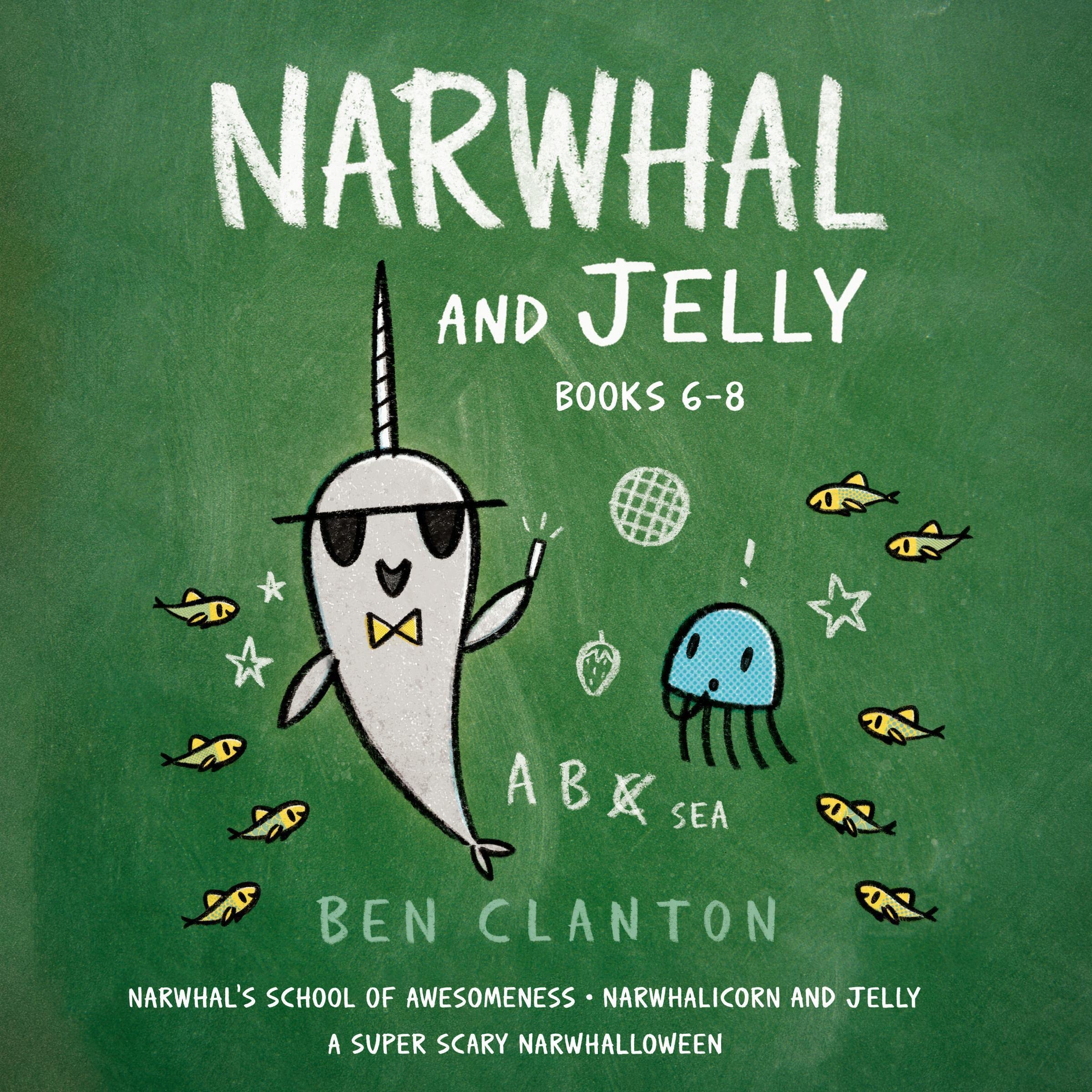 Cover art for Narwhal and Jelly Books 6-8