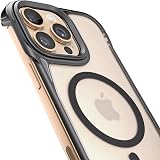 REBEL Clear Case for iPhone 16 Pro Max [Frosted Flex Series] Exposed Sides for Convenience, Strong MagSafe Compatible, Matte Texture, Protective, Shockproof, Improved Frameless - 5