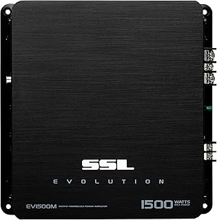 Sound Storm Labs EV1500M Evolution 1500 Watt, 2 Ohm Stable Class A/B, Monoblock, MOSFET Car Amplifier with Remote Subwoofer Control