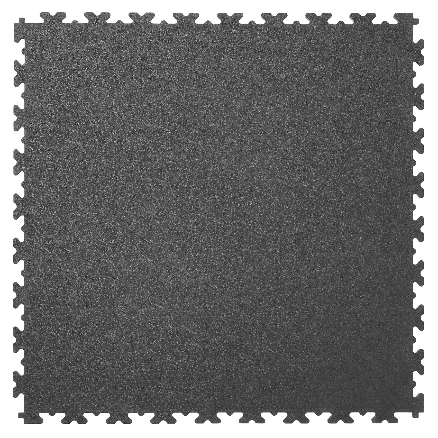 Heavy Duty Garage Flooring - 4 Tiles of PVC Interlocking Floor Tile, Gym Matting (497 x 497 x 7mm) (Graphite)