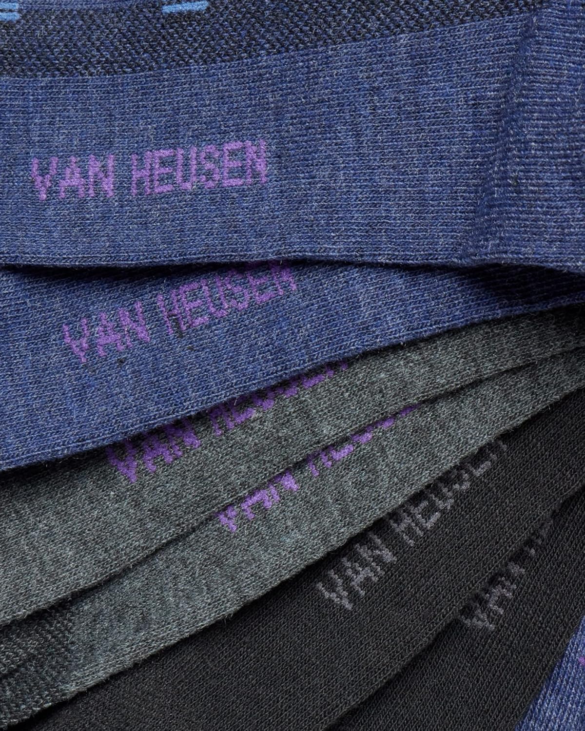 Van Heusen Mens Dress Socks - 14 Pack Soft Stretch Moisture Wicking Stay Up Casual Work Socks for Men (Sizes: 6-12.5) - Image 4