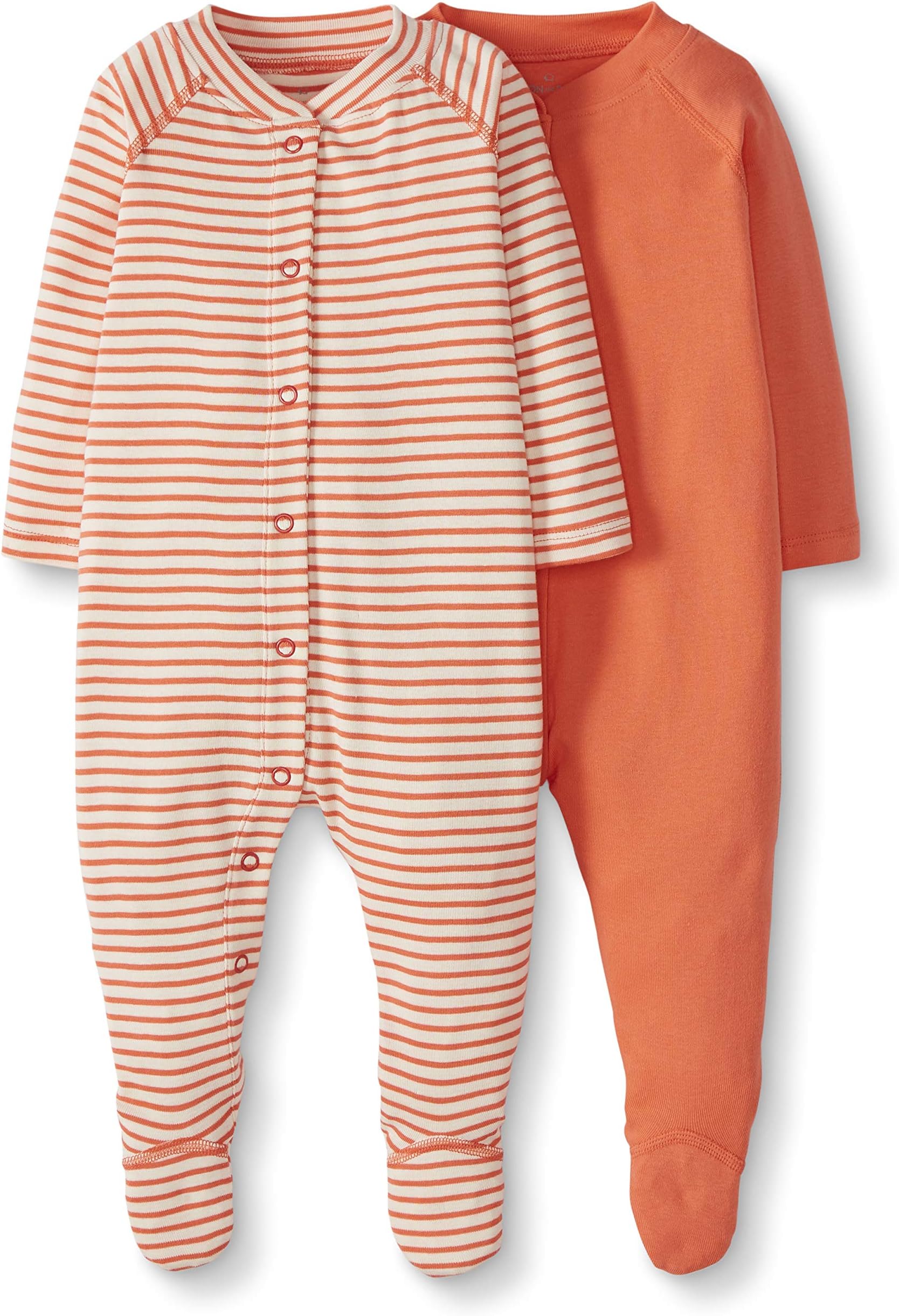 Moon and Back by Hanna Andersson Boys' 2 Pack Footed Sleep and Play
