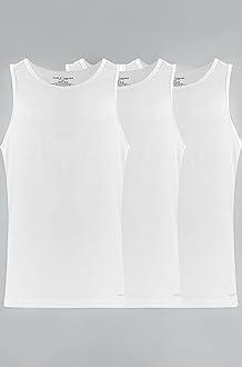 Slim Fit Men’s Tagless Tank Tops, 3 Pack Ultra Soft, Breathable Sleeveless A-Shirt for Men, AMZ Exclusive