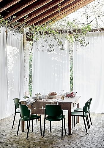 Miniatura 9 de コレクションリビング COLOS Piazza 1 Stacking Chair, Set of 2, Width 18.7 x Depth 20.1 x Height 31.1 inches (47.5 x 51 x 79 cm), Black, Made in Italy, Finished