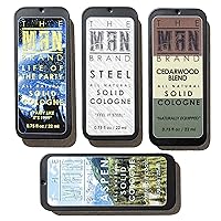 Vista 9 de Juego de 9 muestras de colonia sólida, paquete de muestra de colonia para hombre, juego de muestras de fragancias para hombre, juego de muestras