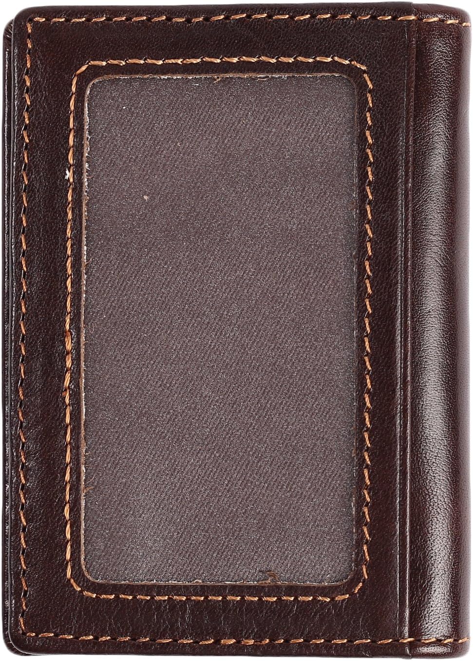 Easyoulife RFID Mens Slim Front Pocket Wallet Genuine Leather Bifold ID/Credit Card Holder - Image 3