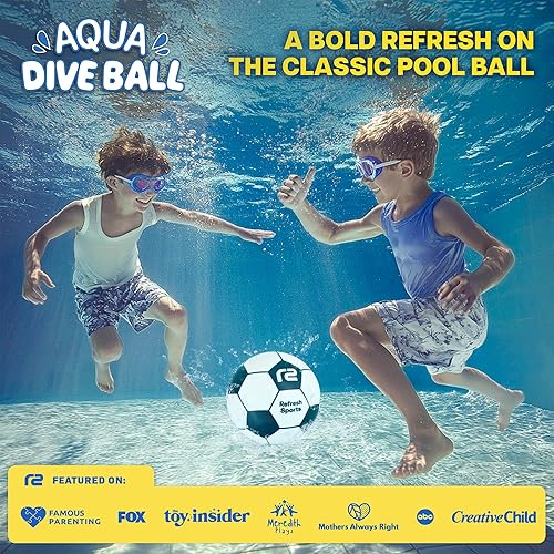 Miniatura 2 de Aqua Dive - Pelota de fútbol para niños de 8 a 12 años en adelante, los mejores juegos de piscina al aire libre para niños, juguetes acuáticos para