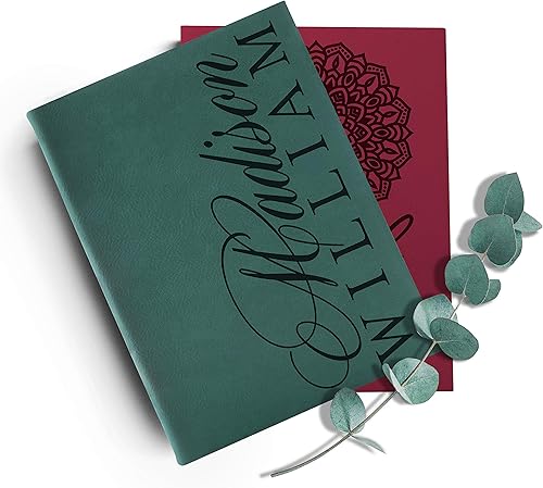 Miniatura 6 de Personal Leather Journal Notebooks  12 Design, 9 Color - Blue  Journal for Women, Men - Custom Notebook to Write in - Diary for Girls, Women -