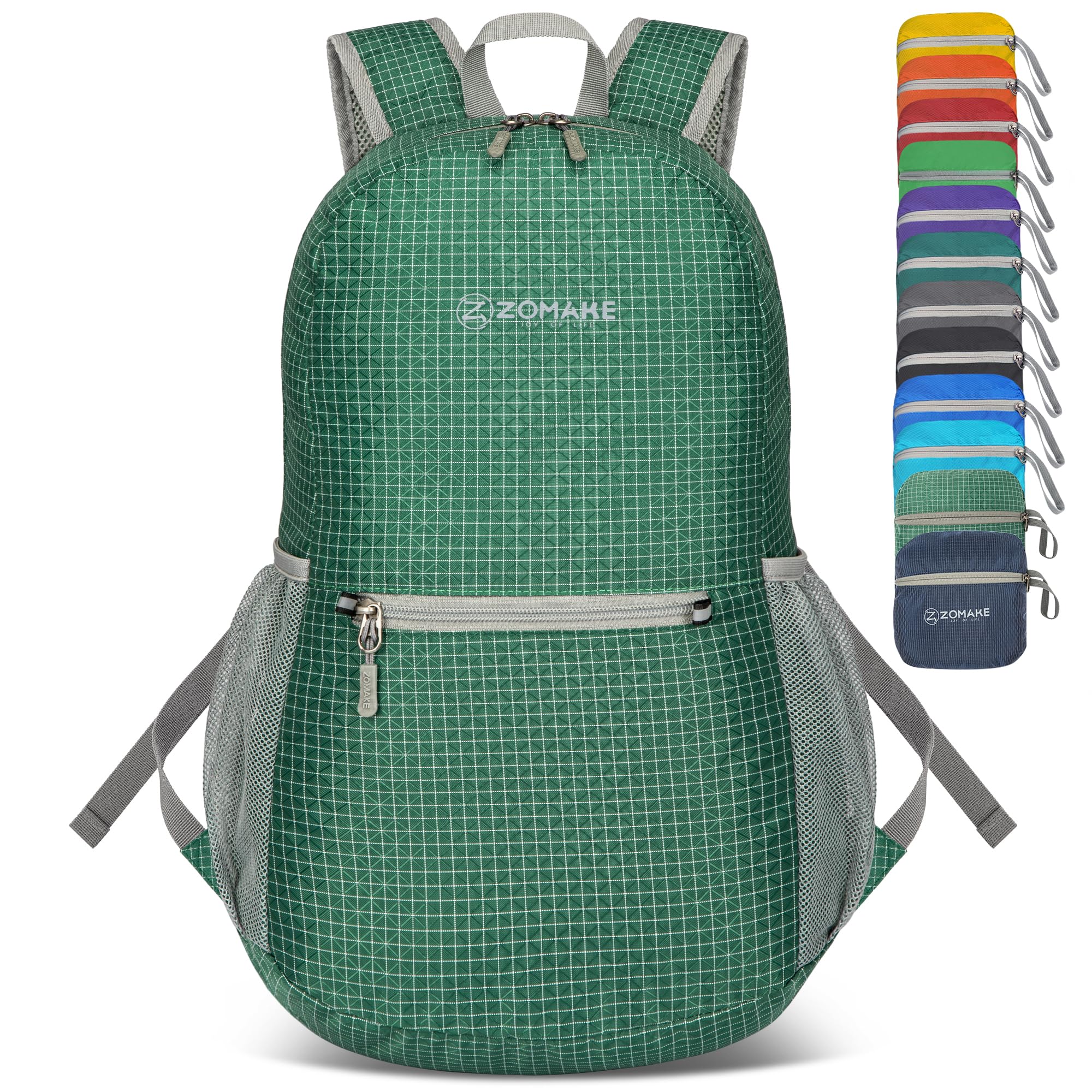 ZOMAKE Lightweight Packable Backpack, Foldable Small Travel Day Pack