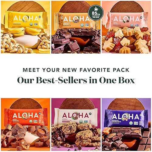 Miniatura 61 de ALOHA Barras de proteínas orgánicas a base de plantas, barra de taza de mantequilla de maní, 12 barras, veganas, bajas en azúcar, sin gluten, paleo