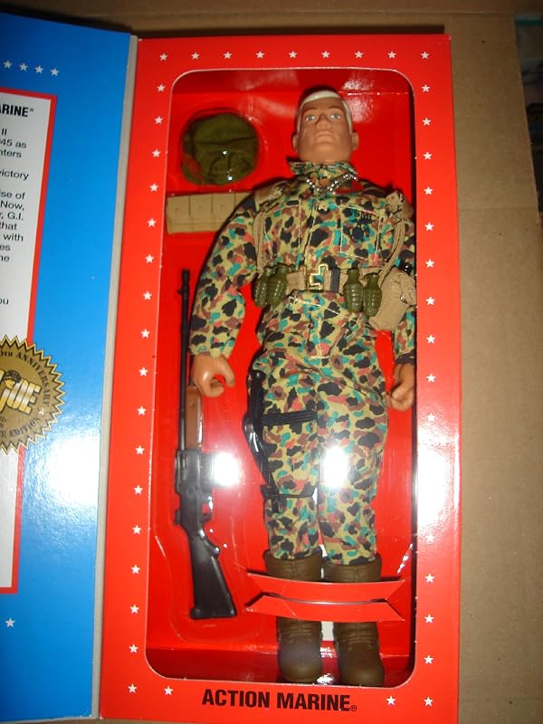 12" GI Joe Action Marine Action Figure WWII 50th Anniversary Numbered Commemorative Edition (Hasbro 1995) by G.I. Joe - Image 3