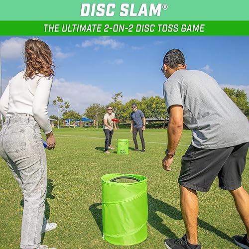 Miniatura 2 de GoSports Disc Slam Game - Juego de lanzamiento de discos al aire libre para patio y fiesta en la playa, clásico o profesional