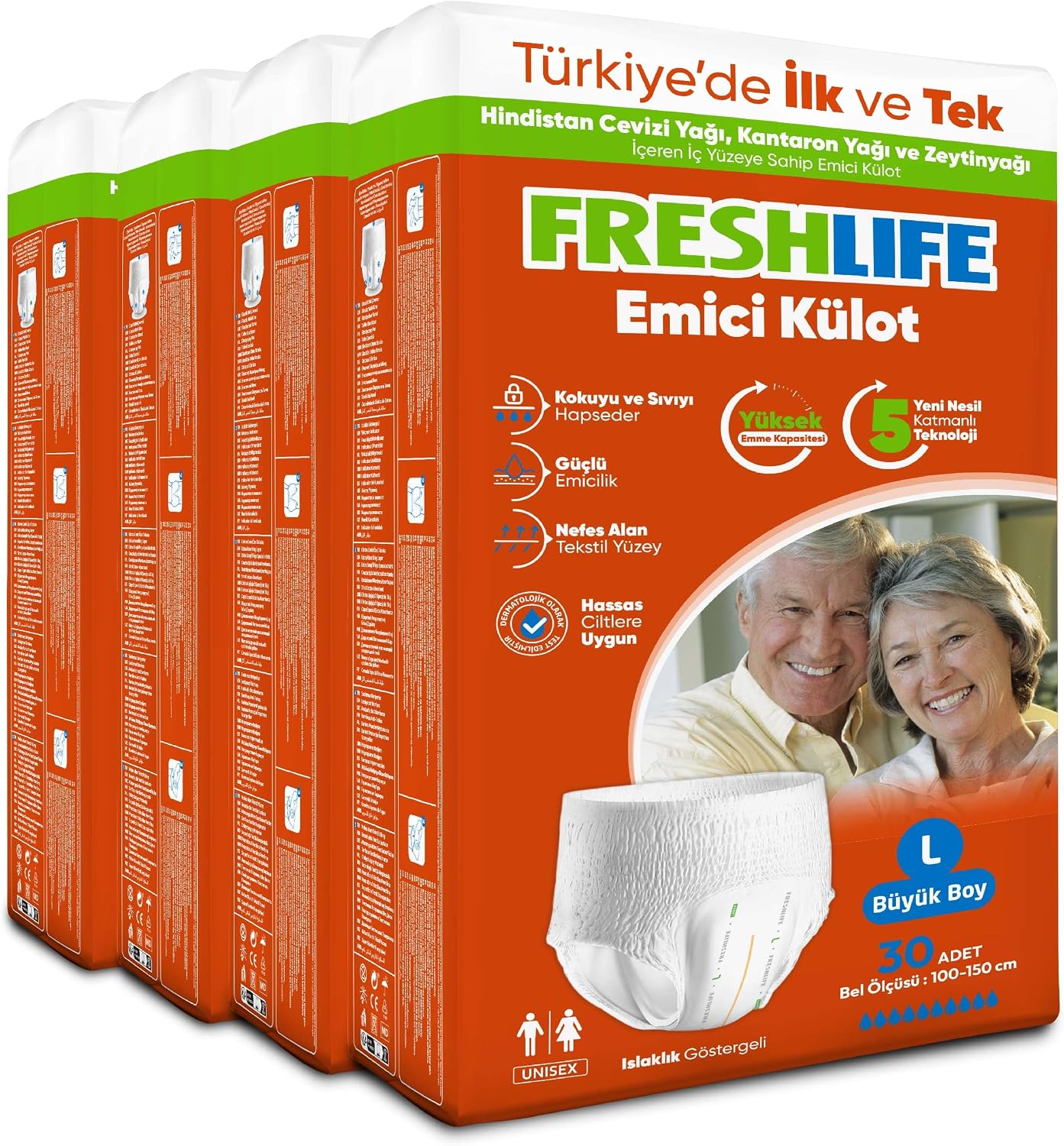 Freshlife Large Emici Külot 30’lu 4 Paket (120 Adet)