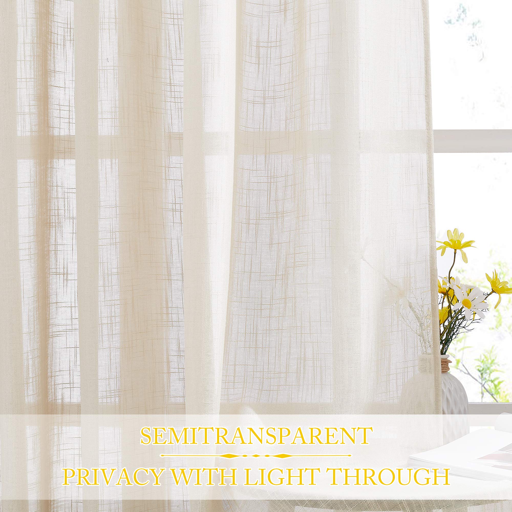 Lot De 2 Rideaux à Fils 100x200 Cm - Rideau Anti-mouches Décoratif En Polyester Pour Porte, Fenêtre, Séparation