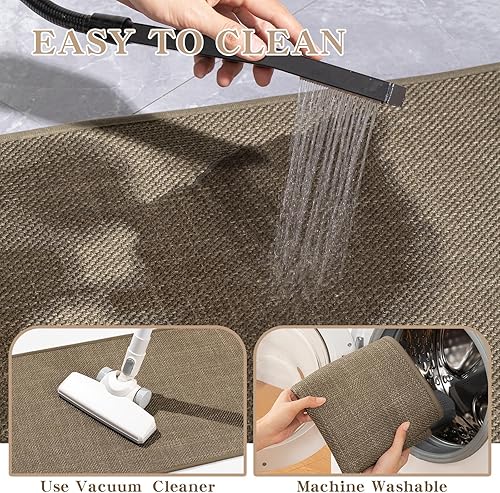Miniatura 6 de chakme Alfombras de baño de 32 x 17 pulgadas, ultra delgada, antideslizante, de secado rápido, absorbente, alfombra de baño para suelo de baño