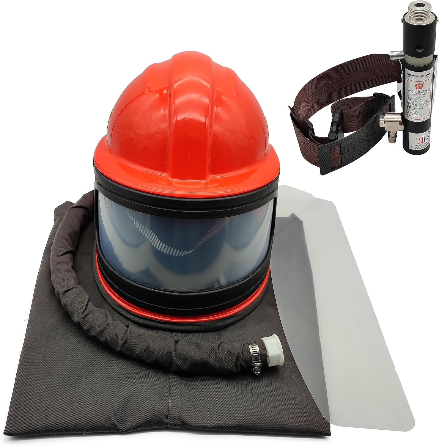 Sandblaster Helmet Safe Air Feed Sand Blast Helmet Shoulder Protective