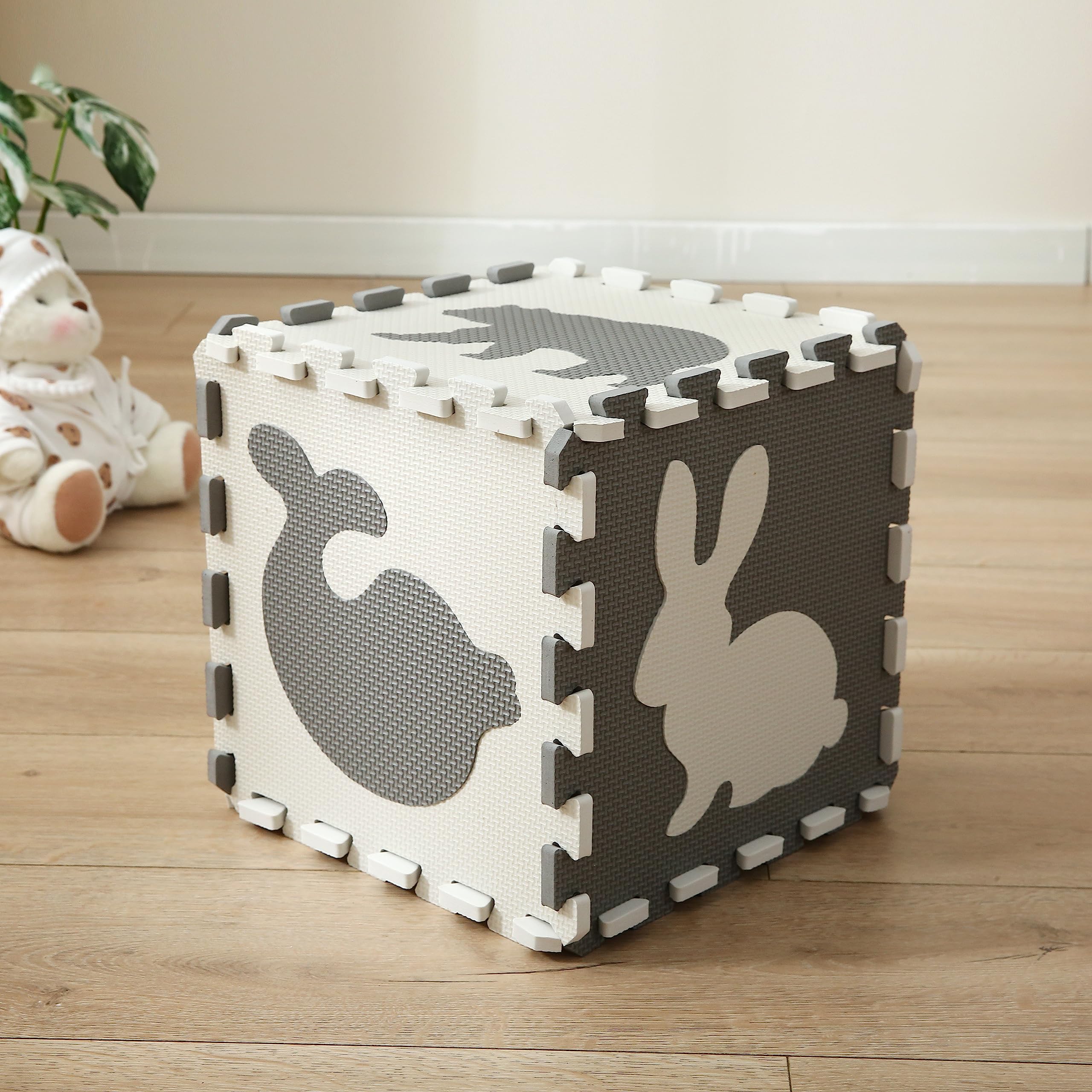 Tappeto Puzzle EVA Morbido Antiscivolo per Bambini 142x142x1cm 36 Pezzi Modello 11