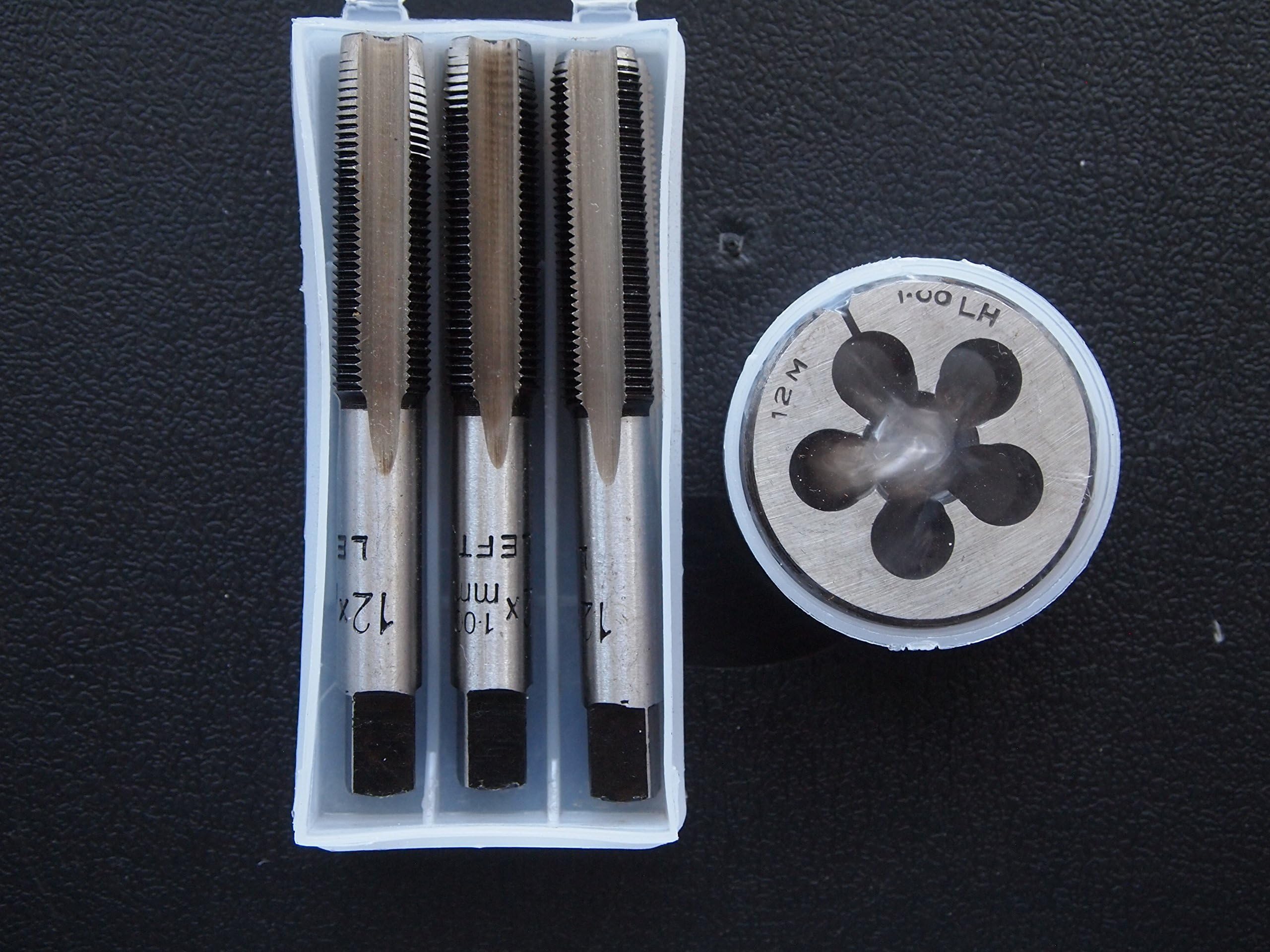 METRIC LEFT HAND TAPS + DIE SET M12 x 1.00 PLUG TAPER SECOND