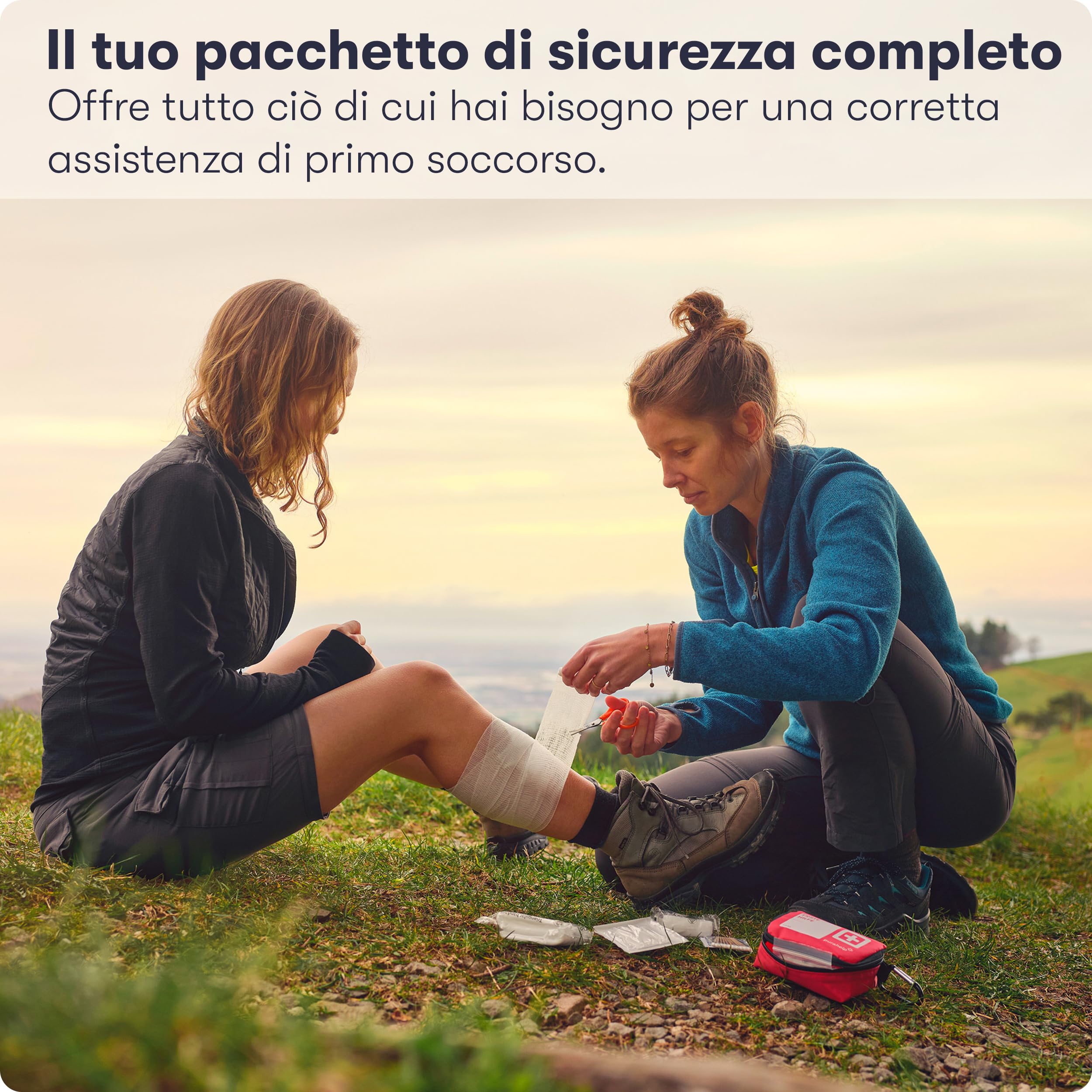 Mini Kit di Primo Soccorso - Compatto e Leggero - 51 Pezzi per Viaggio, All'aperto, Campeggio, Bicicletta - Kit di Primo Soccorso da Viaggio Farmacia da Viaggio Kit di Primo Soccorso All'aperto Kit di