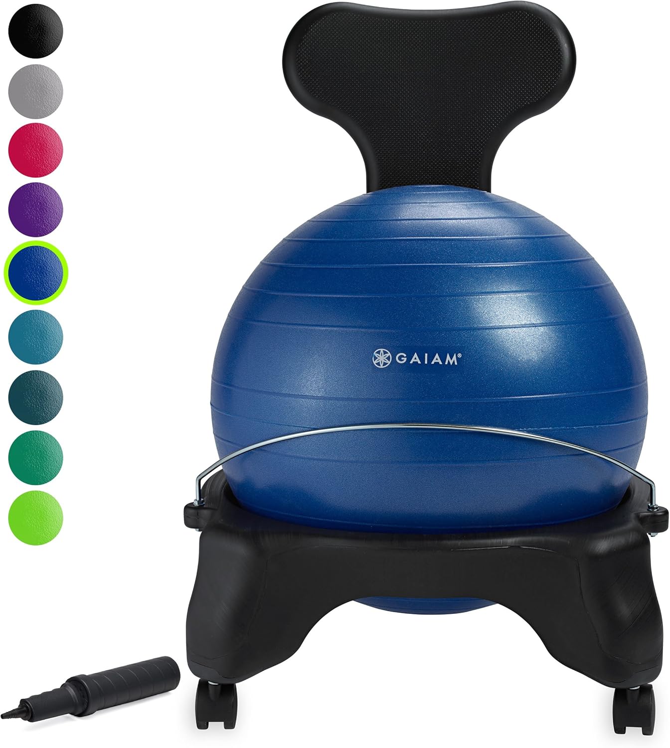 Buy Gaiam Classic Balance Ball Chair Exercise Stability Yoga Ball Premium Ergonomic Chair For Home And Office Desk With Air Pump