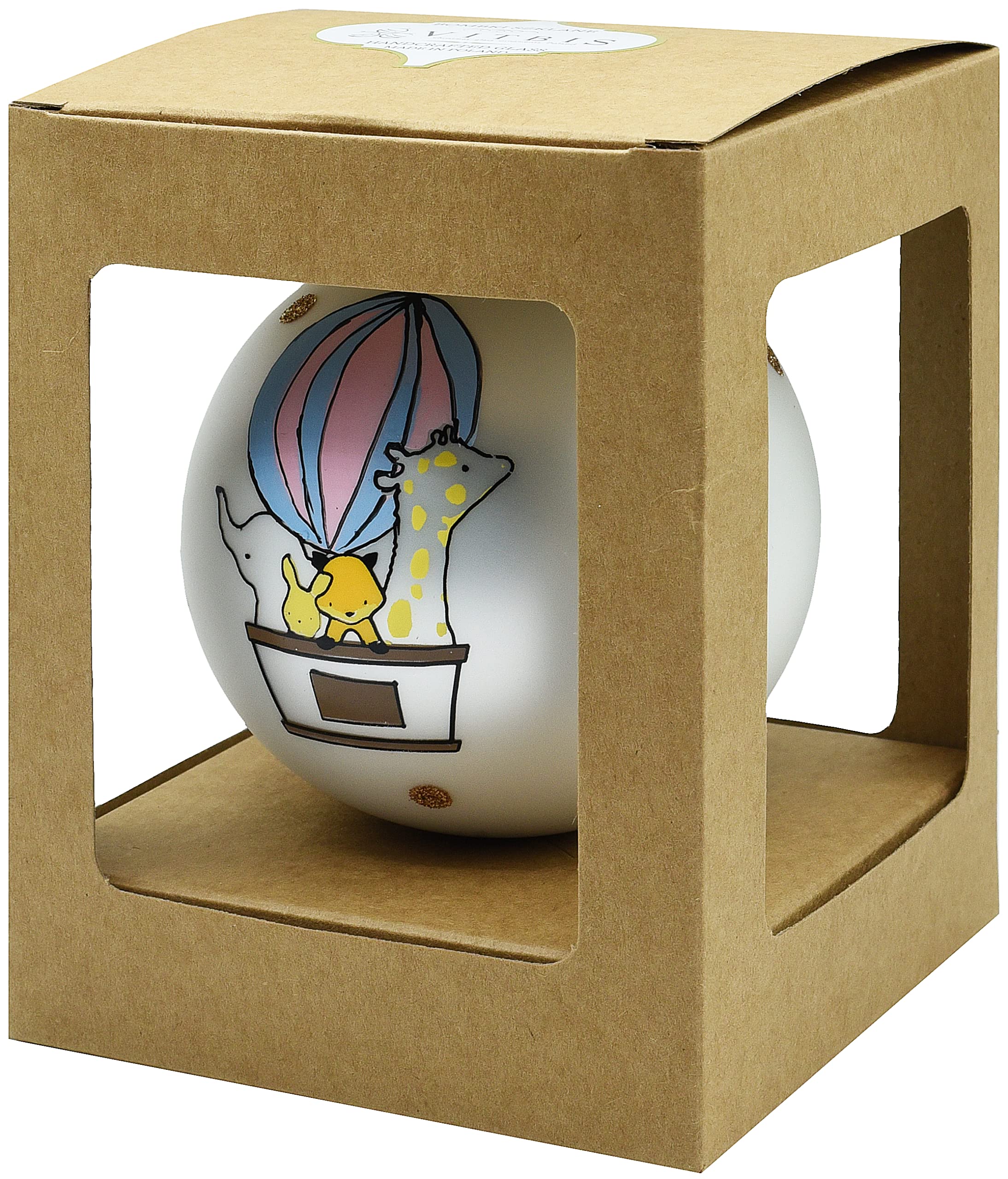Vitbis Glass Blown Glass Ball, Hand Painted Glass Ball, Easter Christmas Tree Ornament, Cute Baby Bedroom Decoration - Image 2